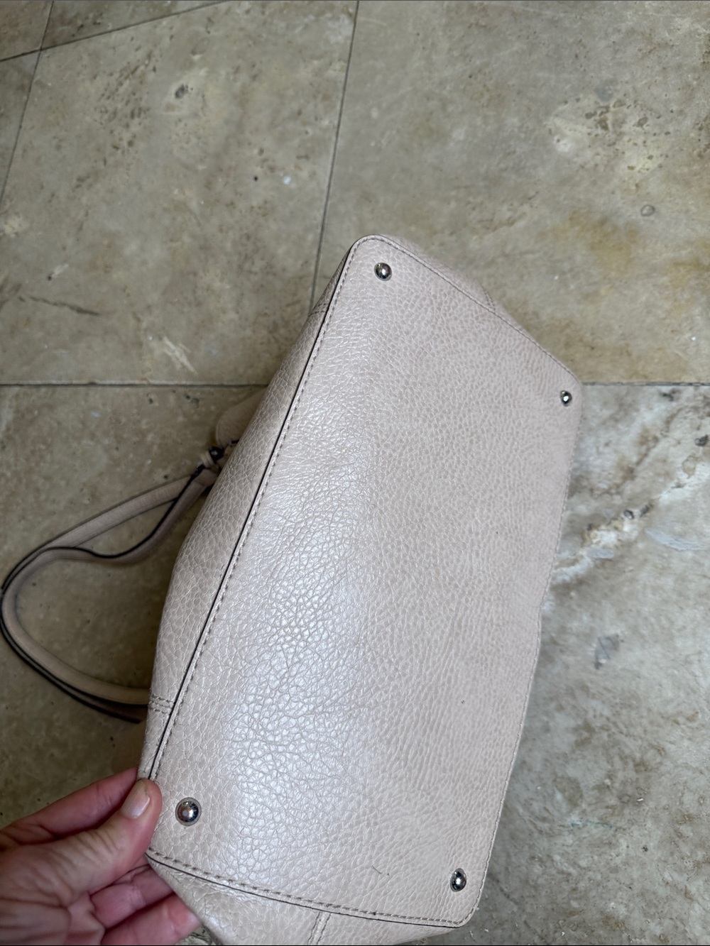 LAUREN by RALPH LAUREN ladies tan leather tote - Picture 8 of 15